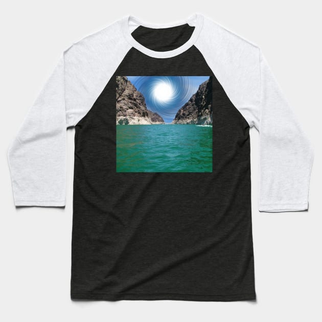 Lake Mead Vortex, Las Vegas Baseball T-Shirt by tommysphotos